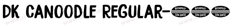 DK Canoodle Regular字体转换